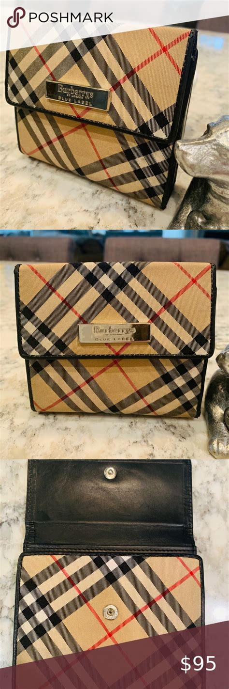 burberry blue label wallet|burberry zipper wallet.